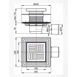 Трап душевой AlcaPlast APV3344/APV3444